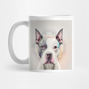 A Fractal Design of An American Boston Bull Terrier Mug